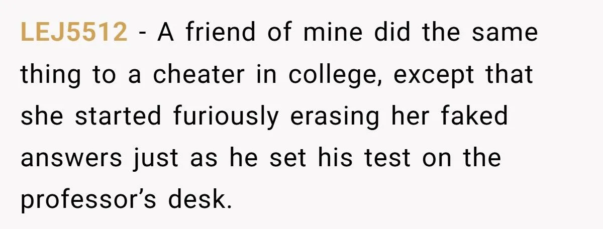 A Student Let a Classmate Cheat, Only to Swap in the Correct Answers and Watch Him Fail