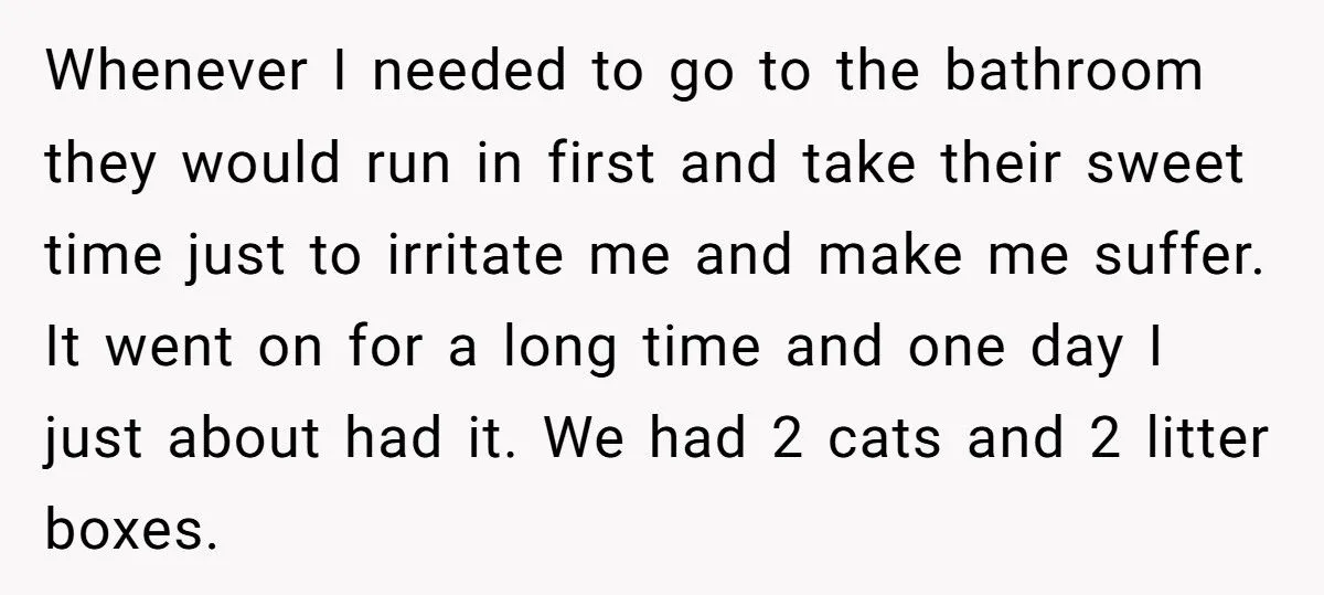 Her Ex Made Her Suffer Every Time She Needed the Bathroom - So She Made Him Clean Up Her Mess