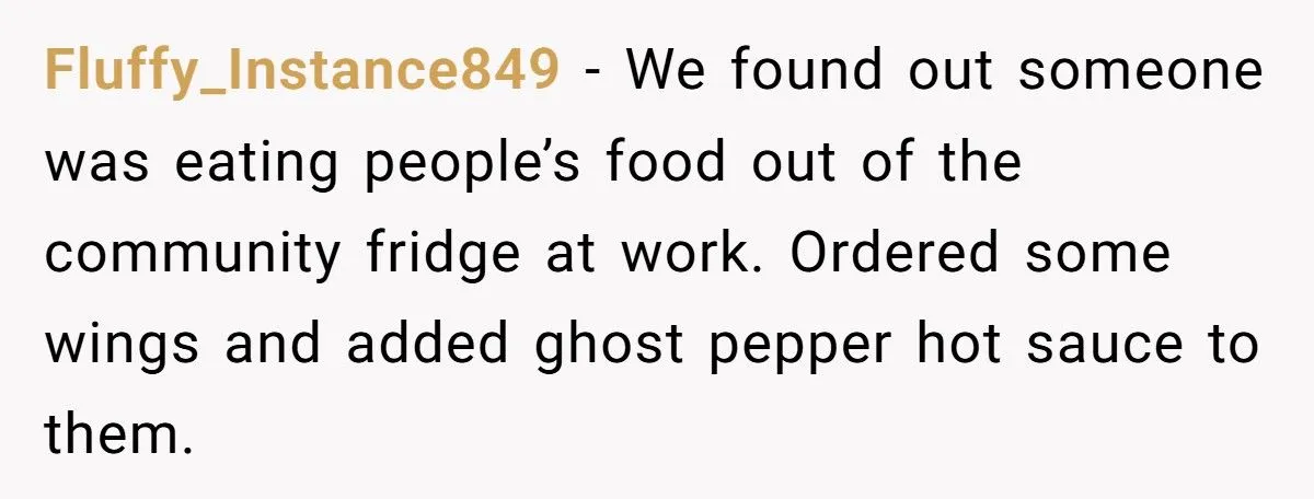Boss’s Son Stole Food from the Office Fridge—Until One Co-Worker Made Him Puke in Front of Everyone