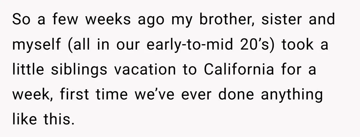 Older Brother Gets the Perfect Payback on Sister Who Refused to “Be His Mom” During Vacation