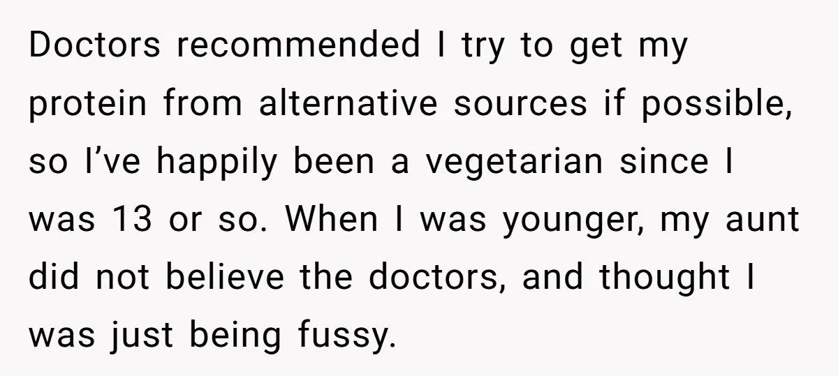 She Served Her Vegetarian Niece Beef on Purpose - So the Niece Got Revenge at the Dinner Table