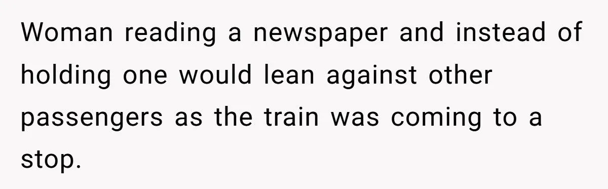 Woman Turns Into a “Human Pillar” on a Bus - Until Petty Revenge Sends Her Crashing to the Floor