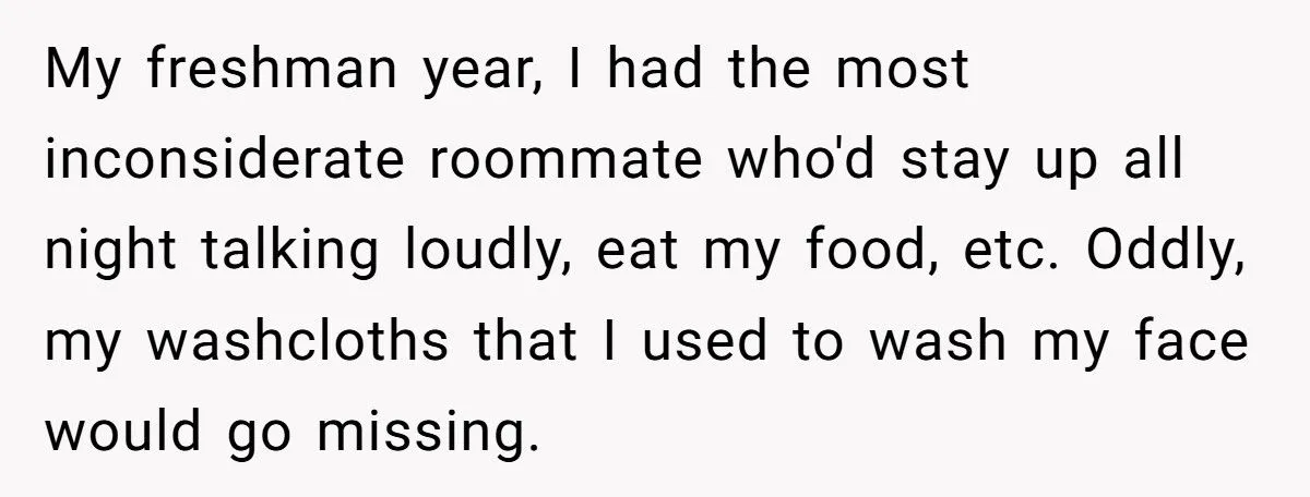 Roommate’s Washcloth Theft Backfires With A Grimy Revenge