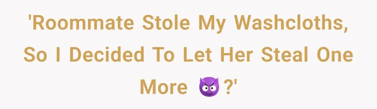 Roommate’s Washcloth Theft Backfires With A Grimy Revenge