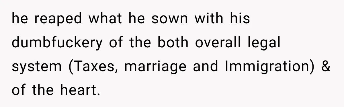 She Lets Her Ex-Husband Sink in Divorce Lawyer Fees After He Abandoned Her Across Continents