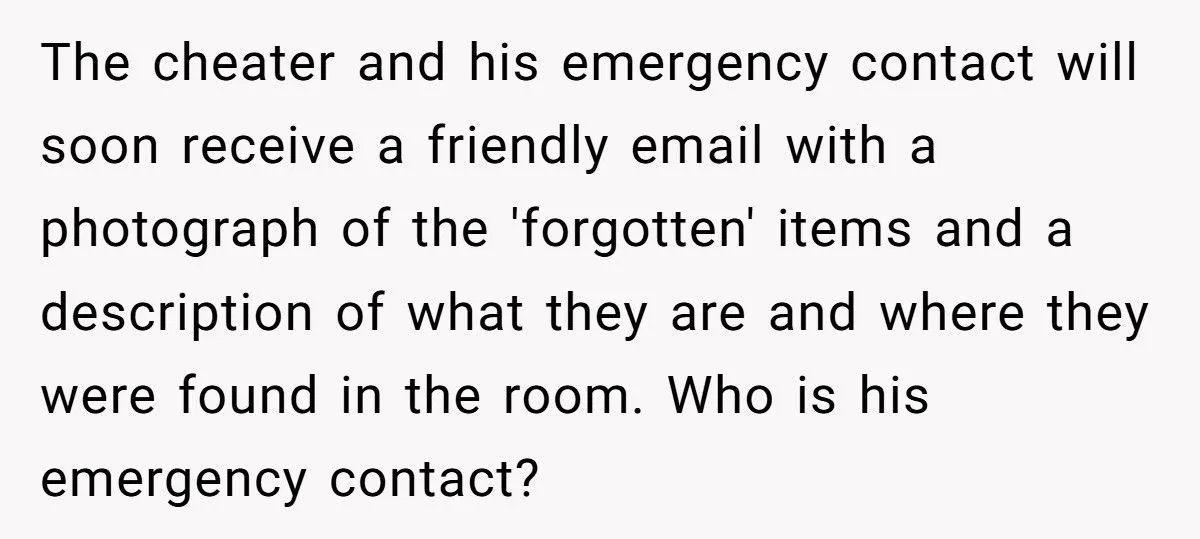 A Hotel Housekeeper Found Proof of Cheating in a Trashed Room and Sent It Straight to the Girlfriend