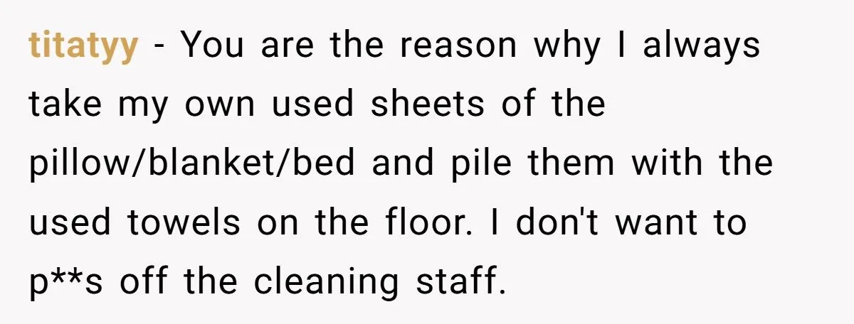 A Hotel Housekeeper Found Proof of Cheating in a Trashed Room and Sent It Straight to the Girlfriend