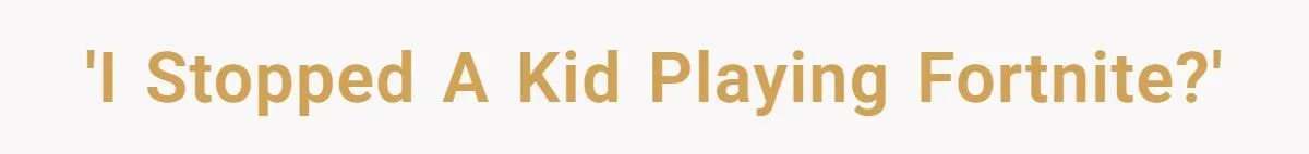 Tradesman Shuts Down Fortnite Game, Kid Throws a Fit, and Dad Just Watches