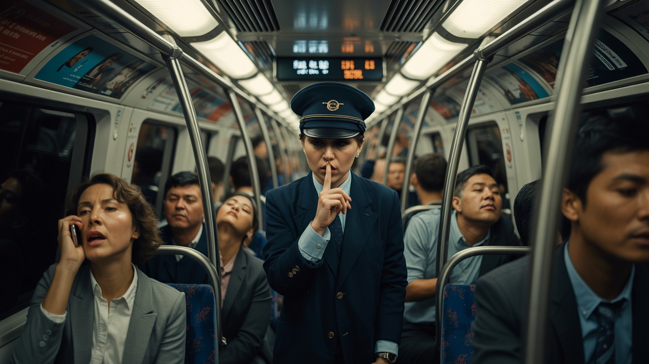 Chatty Commuter Ignores The Quiet Car, Strangers Unite for Knee-Spinning Revenge