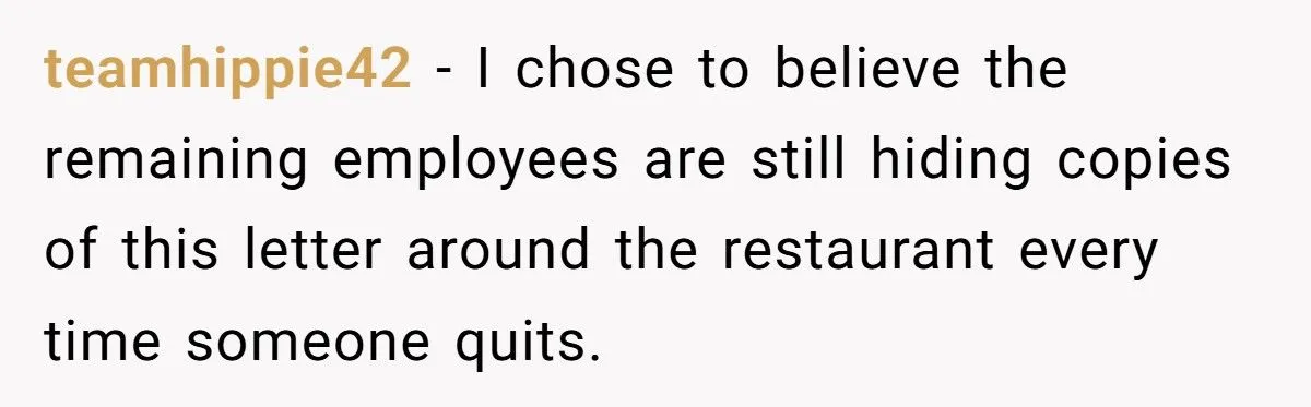 Waitress Quits Upscale Steakhouse With Epic Letter Campaign Against Abusive Owner