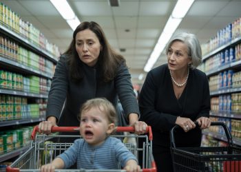 Mom Follows Rude Shopper With Crying Toddler For Revenge