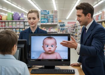 Employee’s Sneaky Edit Turns Boss’s Baby Photo Creepier Employee’s Sneaky Edit Turns Boss’s Baby Photo Creepier