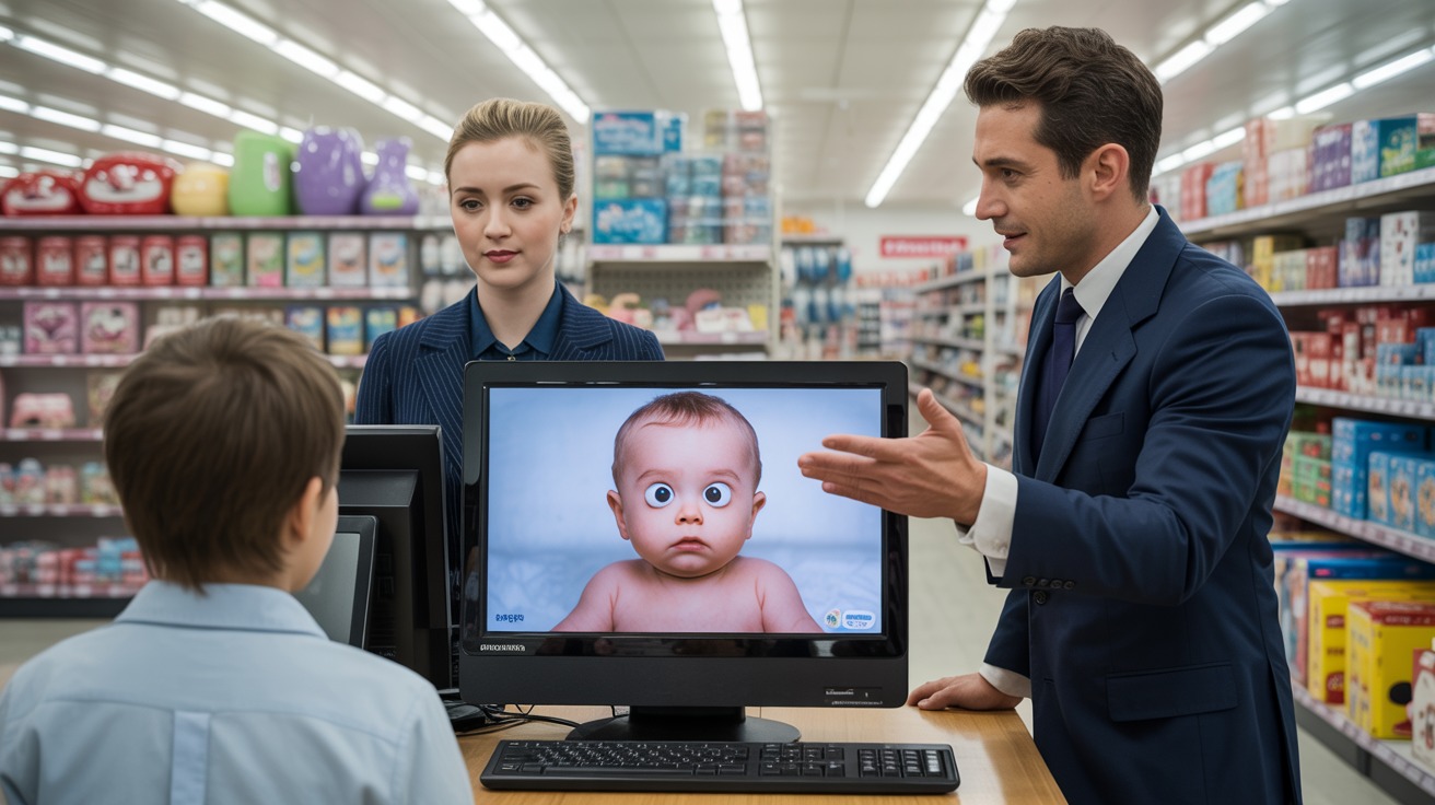 Employee’s Sneaky Edit Turns Boss’s Baby Photo Creepier