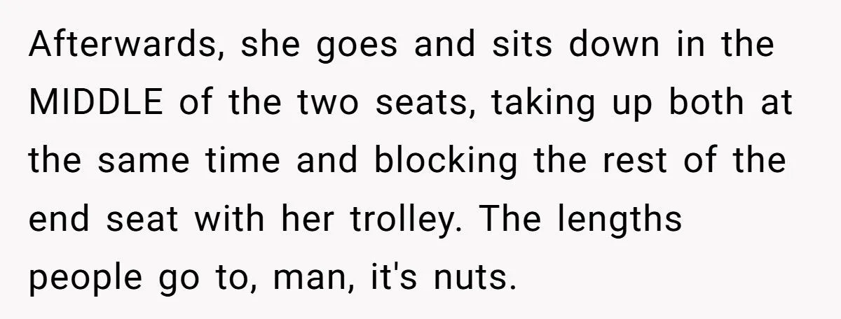 Commuter Thwarts Seat-Hogging Jerk On Train With Persistent Sit-Downs