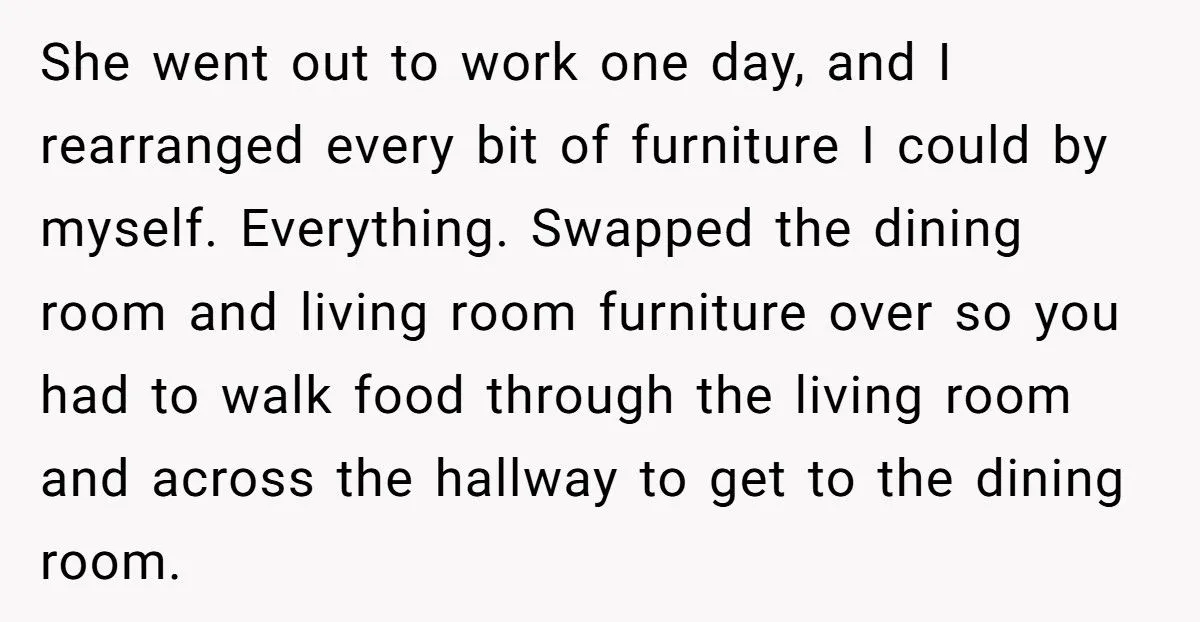 A Redditor’s Epic Furniture Swap Revenge After Mom Rearranged Their New Home
