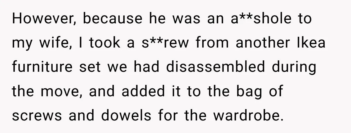Husband’s Sneaky Screw Sabotage Avenges Rude Buyer’s Demands