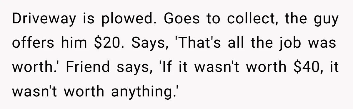 Landscaper Buries Client’s Driveway In Snow After Payment Dispute
