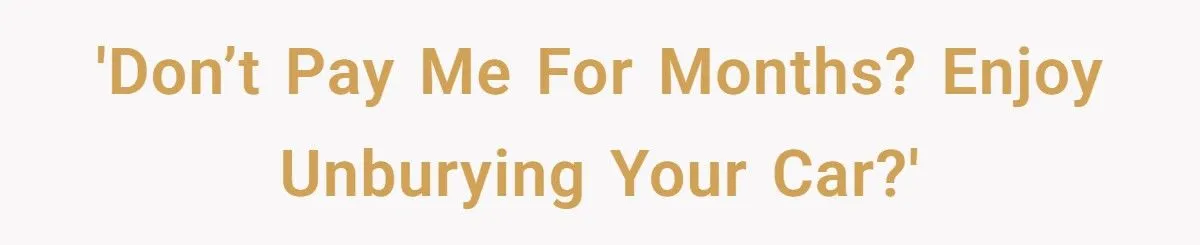 Landscaper Buries Client’s Driveway In Snow After Payment Dispute