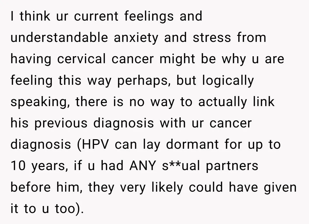 Woman Grapples With Cervical Cancer And Boyfriend’s HPV Nondisclosure