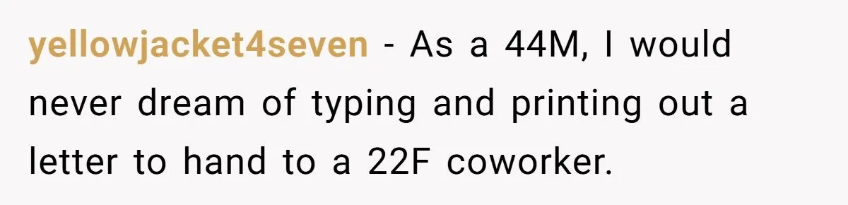 When A Creepy Love Letter from A Co-Worker Got A Savage Shutdown