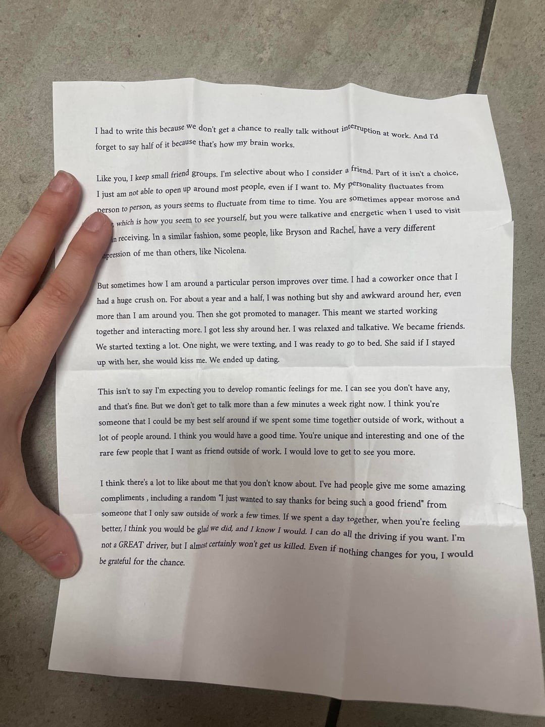 When A Creepy Love Letter from A Co-Worker Got A Savage Shutdown