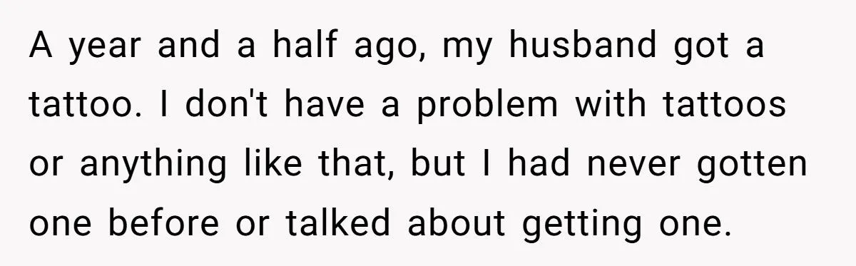 Husband’s Affair-Exposing Tattoo Sparks Divorce After 19 Years