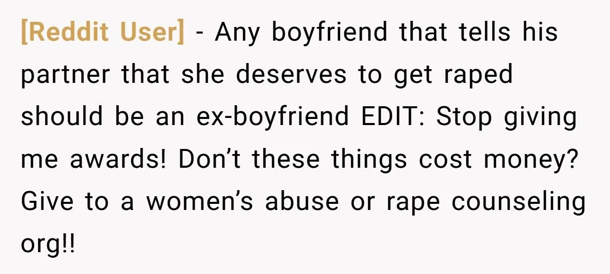 Her Boyfriend Told Her She’d ‘Deserve It’ If She Got Raped for Wearing a Revealing Outfit