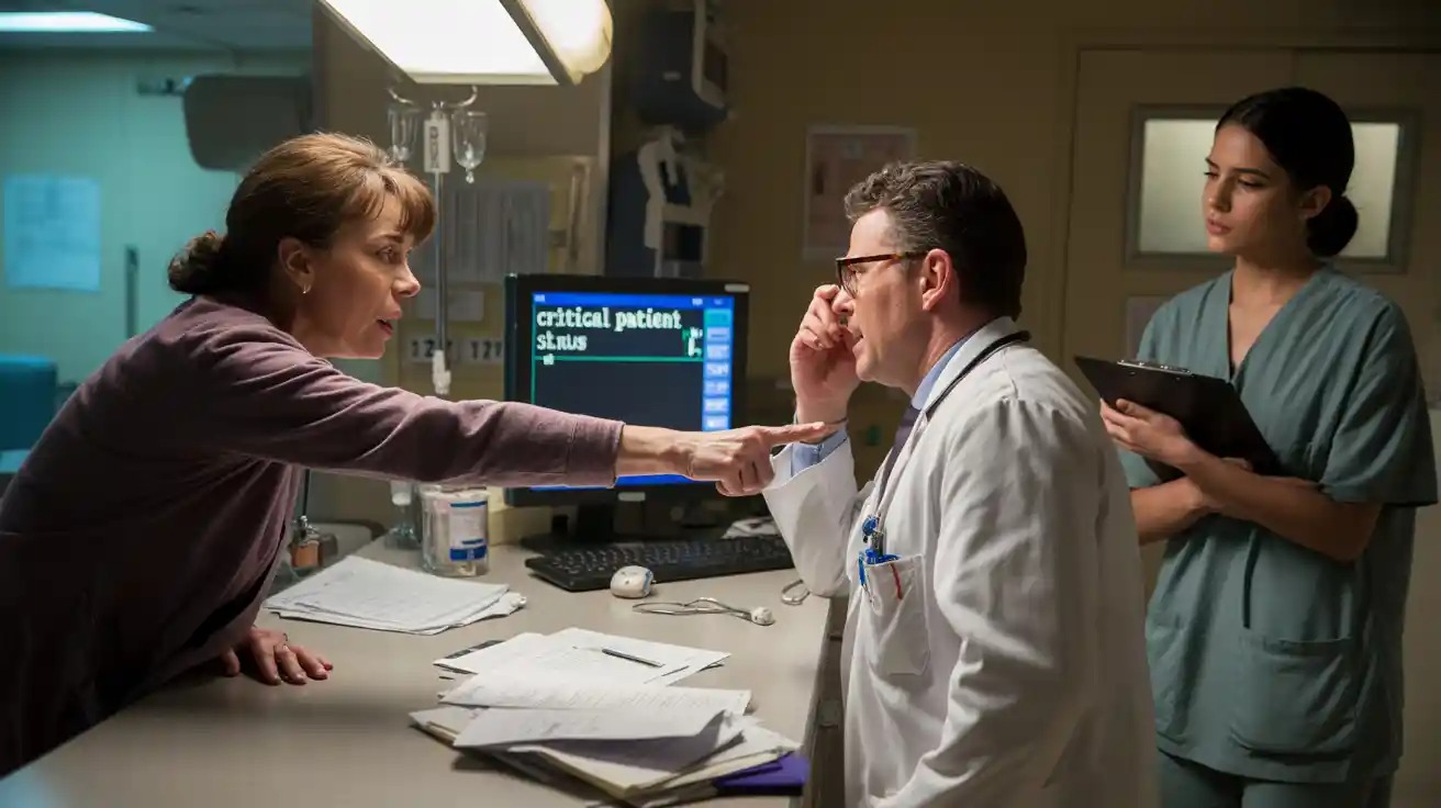 When a Nurse Couldn’t Help, a Wife’s Roar Turned a Hospital Delay Into a Lifesaving Miracle