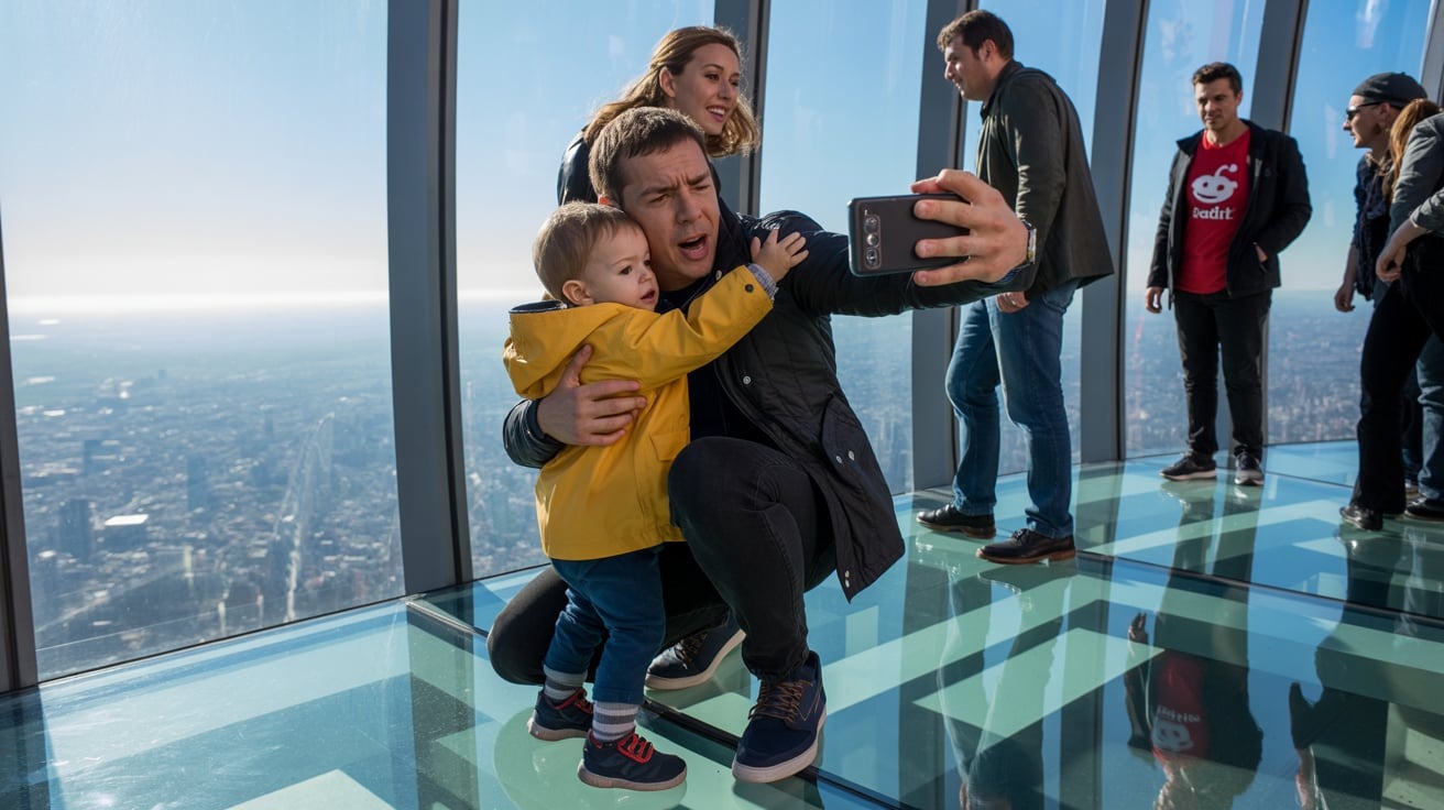 A Bystander Sparks Drama After Accusing Dad of Scaring His Kid Just for a Photo