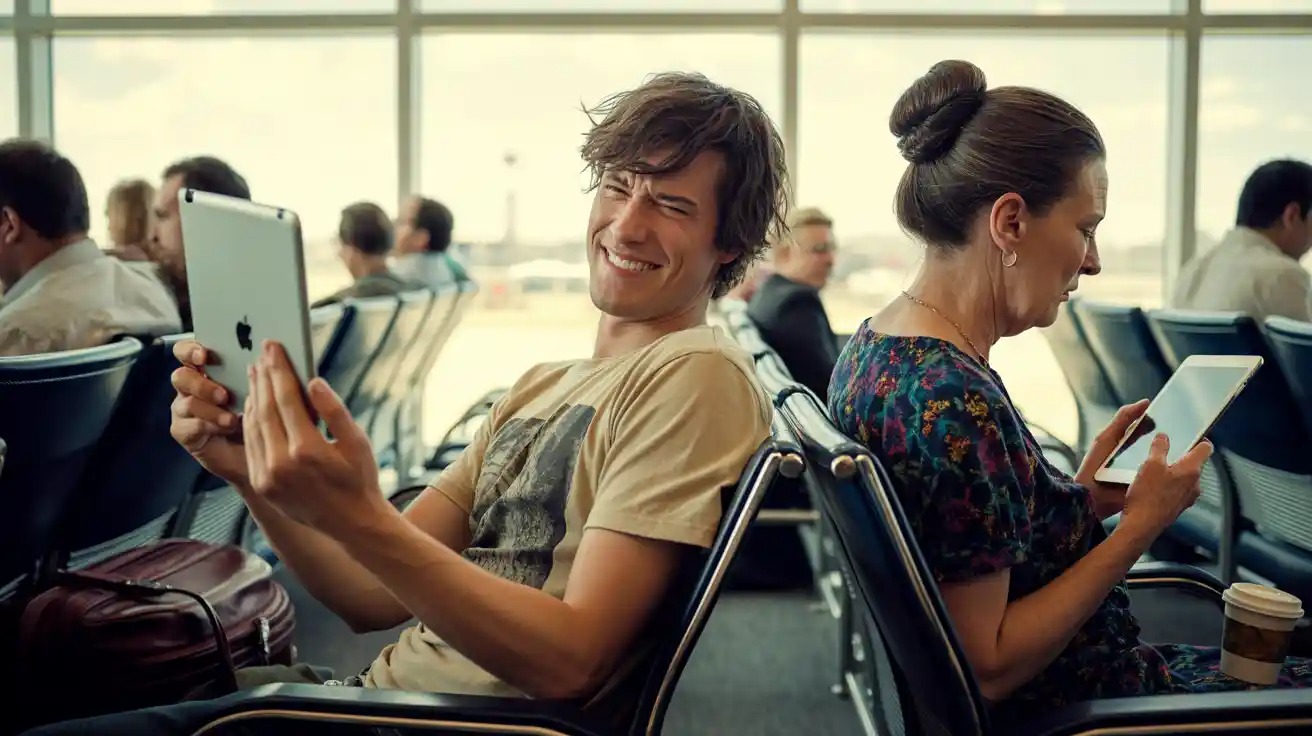 Woman Demands Silence for Her Loud iPad Show - She Instantly Regrets It Woman Demands Silence for Her Loud iPad Show - She Instantly Regrets It