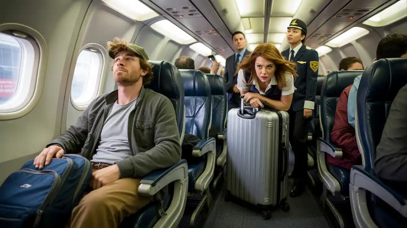 A Man Pretends He’s a Stranger While His Fiancée Gets Dragged Off a Plane Screaming A Man Pretends He’s a Stranger While His Fiancée Gets Dragged Off a Plane Screaming