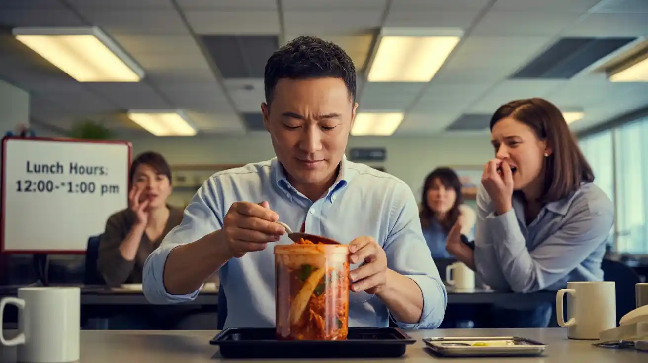 Coworker Slams Man’s Kimchi Lunch, Then Accuses Him of Playing the Race Card Coworker Slams Man’s Kimchi Lunch, Then Accuses Him of Playing the Race Card