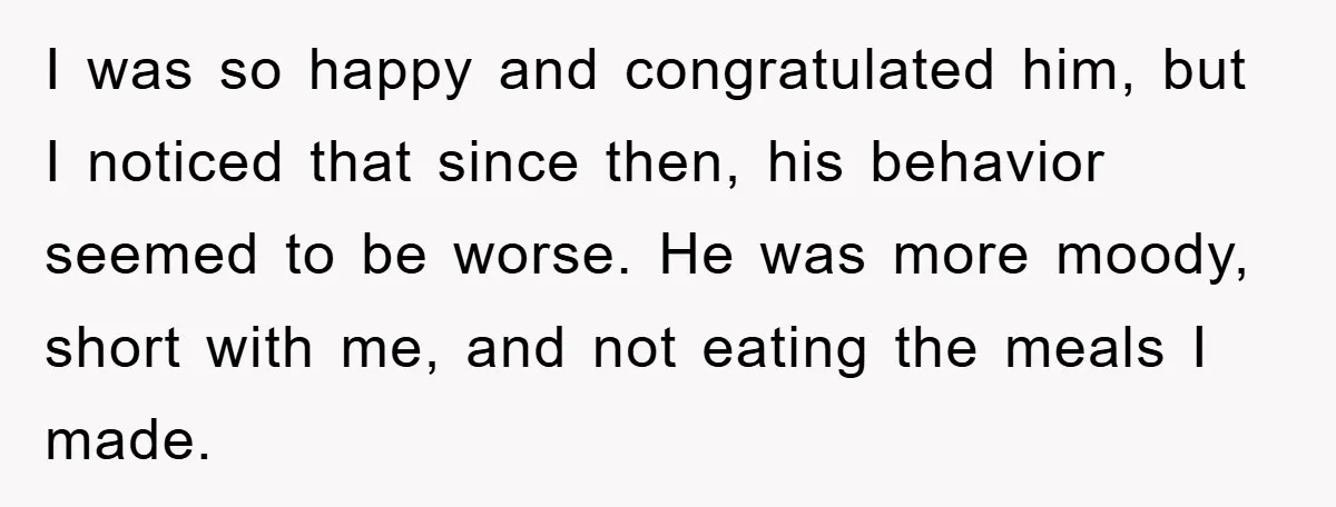 Mom Doubts Son’s Illness, Risks Rift Over Sister’s Health Needs I was so happy and congratulated him, but I noticed that since then, his behavior seemed to be worse. He was more moody, short with me, and not eating the...