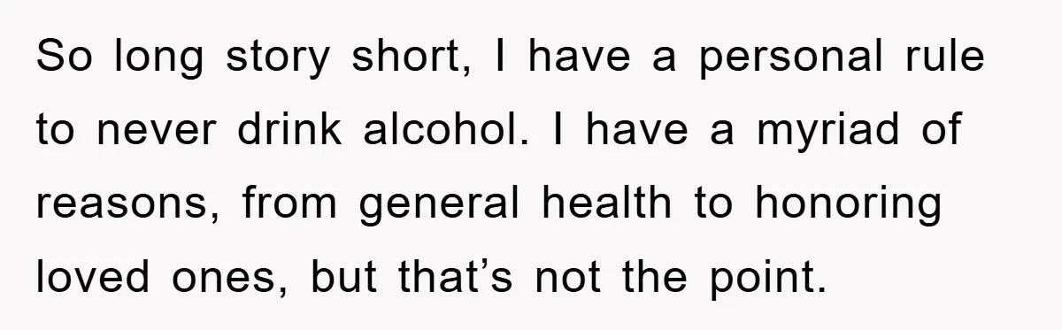Man Refuses Shot in Girlfriend’s Family Tradition, Faces Backlash So long story short, I have a personal rule to never drink alcohol. I have a myriad of reasons, from general health to honoring loved ones, but that’s not the...