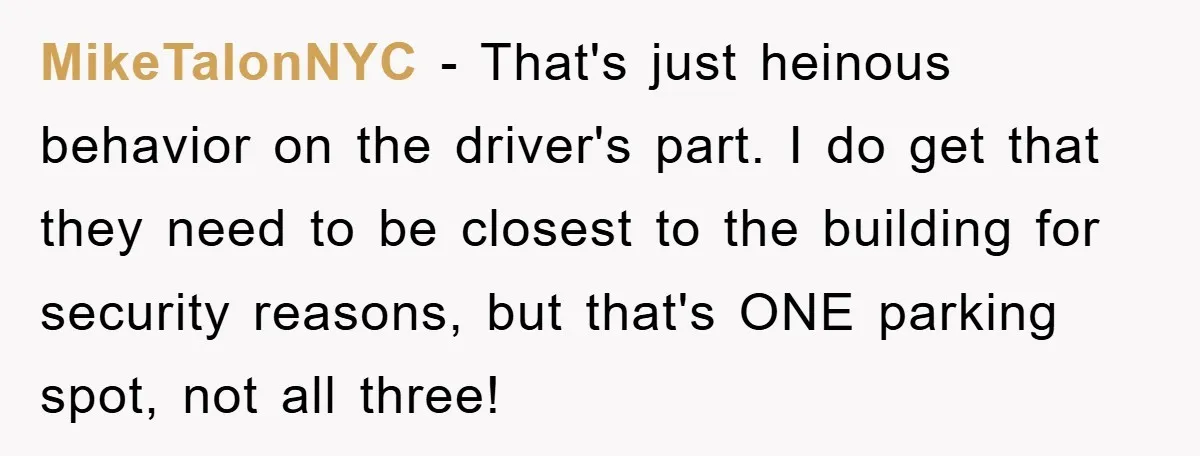 Dispensary Worker Gets Armored Driver Ticketed For Blocking Handicap Spots MikeTalonNYC − That's just heinous behavior on the driver's part. I do get that they need to be closest to the building for security reasons, but that's ONE parking spot,...