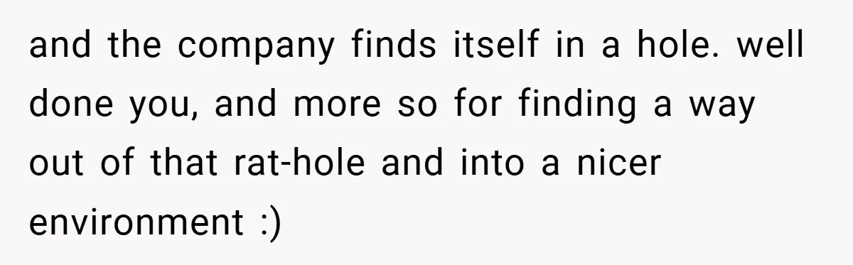 Employee Stops Managing Office - Forces Family-Run Law Firm to Face Consequences and the company finds itself in a hole. well done you, and more so for finding a way out of that rat-hole and into a nicer environment :)