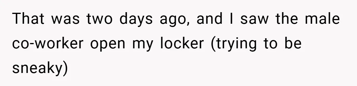 Employee Covers Tampons with Hilarious Label - Boss and Coworker Left Flustered That was two days ago, and I saw the male co-worker open my locker (trying to be sneaky)