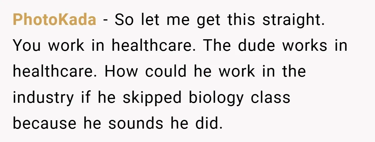 Employee Covers Tampons with Hilarious Label - Boss and Coworker Left Flustered PhotoKada − So let me get this straight. You work in healthcare. The dude works in healthcare. How could he work in the industry if he skipped biology class because...