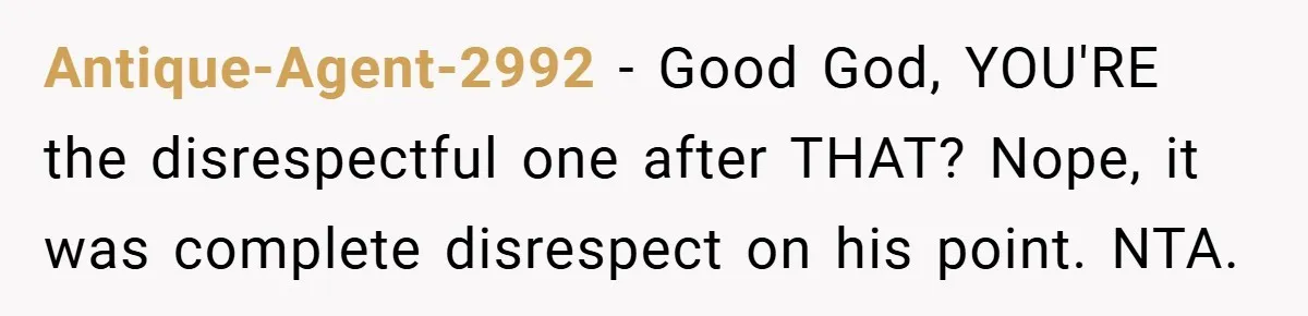 Husband Demands Divorce Over Facebook Chat - Wife Shocks Him by Filing Immediately Antique-Agent-2992 − Good God, YOU'RE the disrespectful one after THAT? Nope, it was complete disrespect on his point. NTA.