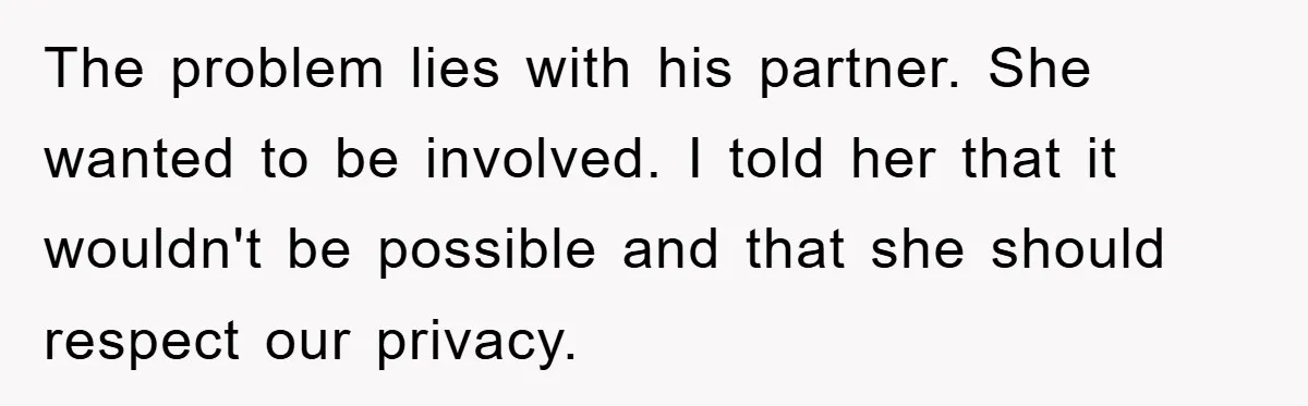 Widow Bars Husband’s Affair Partner From Funeral, Faces Backlash The problem lies with his partner. She wanted to be involved. I told her that it wouldn't be possible and that she should respect our privacy.