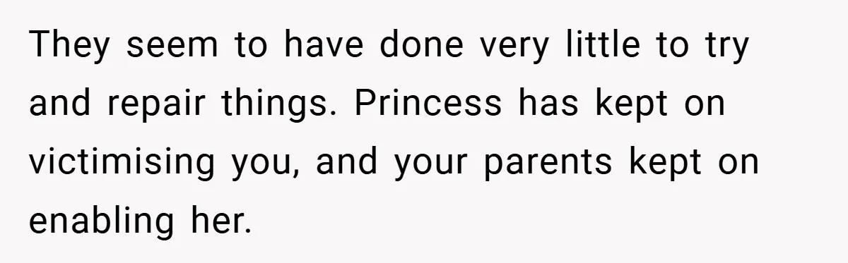 18-Year-Old Moves Out After Parents Skip Her Graduation to Buy a $350 Labubu They seem to have done very little to try and repair things. Princess has kept on victimising you, and your parents kept on enabling her.