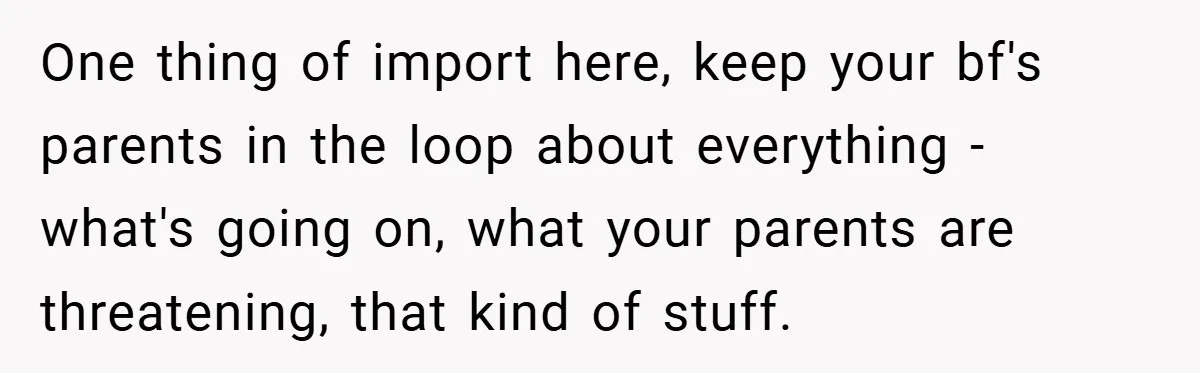 18-Year-Old Moves Out After Parents Skip Her Graduation to Buy a $350 Labubu One thing of import here, keep your bf's parents in the loop about everything - what's going on, what your parents are threatening, that kind of stuff.