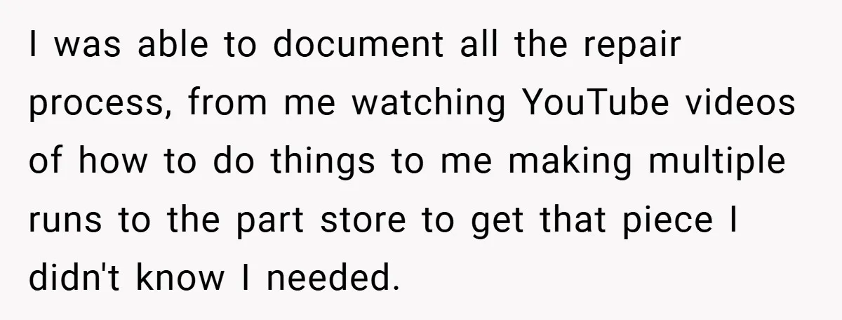 When Landlord Said ‘Fix It Yourself,’ Tenant Made Him Pay Up I was able to document all the repair process, from me watching YouTube videos of how to do things to me making multiple runs to the part store to get...