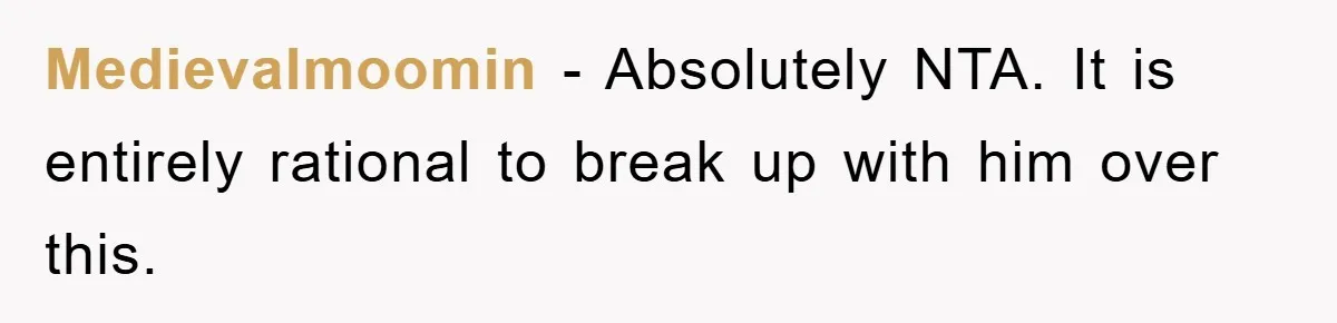 Boyfriend’s R*cist Quip Pushes Girlfriend To The Edge Medievalmoomin − Absolutely NTA. It is entirely rational to break up with him over this.