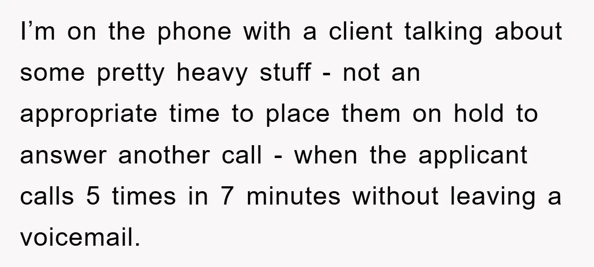 I’m on the phone with a client talking about some pretty heavy stuff - not an appropriate time to place them on hold to answer another call - when the...
