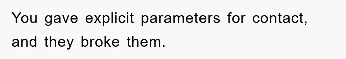 You gave explicit parameters for contact, and they broke them.
