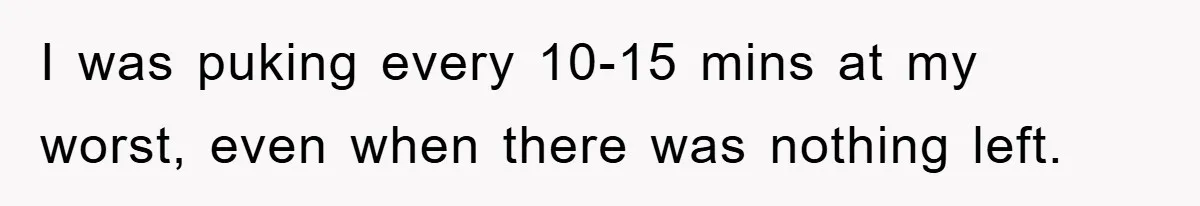 Chemo Patient’s Puke Revenge Silences Rude Bus Passenger I was puking every 10-15 mins at my worst, even when there was nothing left.