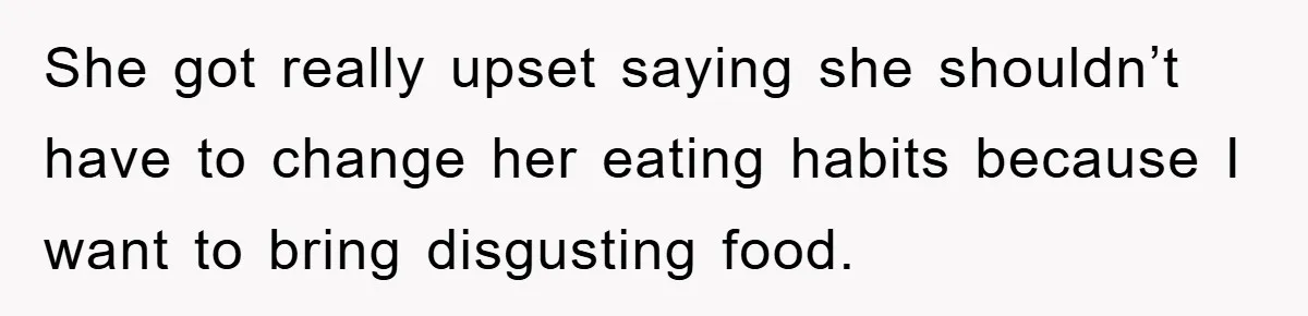 Coworker Slams Man’s Kimchi Lunch, Then Accuses Him of Playing the Race Card She got really upset saying she shouldn’t have to change her eating habits because I want to bring disgusting food.