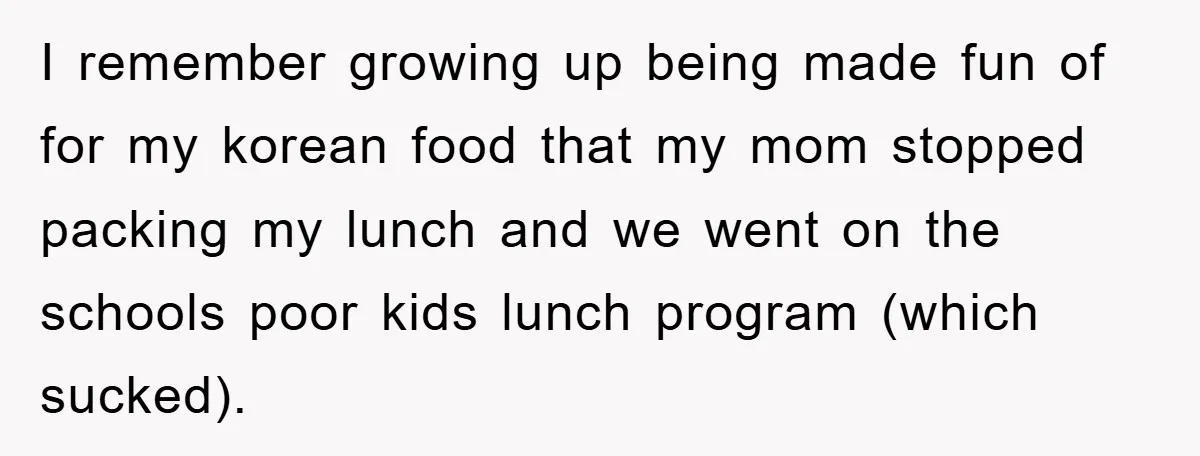 Coworker Slams Man’s Kimchi Lunch, Then Accuses Him of Playing the Race Card I remember growing up being made fun of for my korean food that my mom stopped packing my lunch and we went on the schools poor kids lunch program (which...