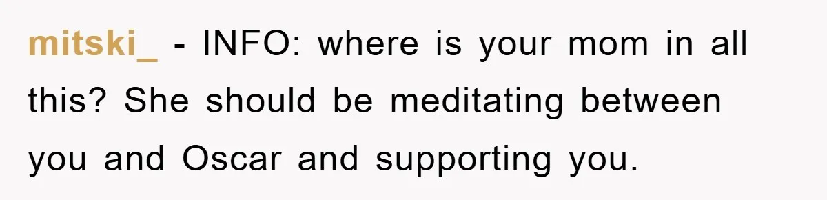 This Teen Considered Letting Her Uncle Report Her Late Dad’s Car Stolen - After Her Stepdad Kept Taking It Without Permission mitski_ − INFO: where is your mom in all this? She should be meditating between you and Oscar and supporting you.
